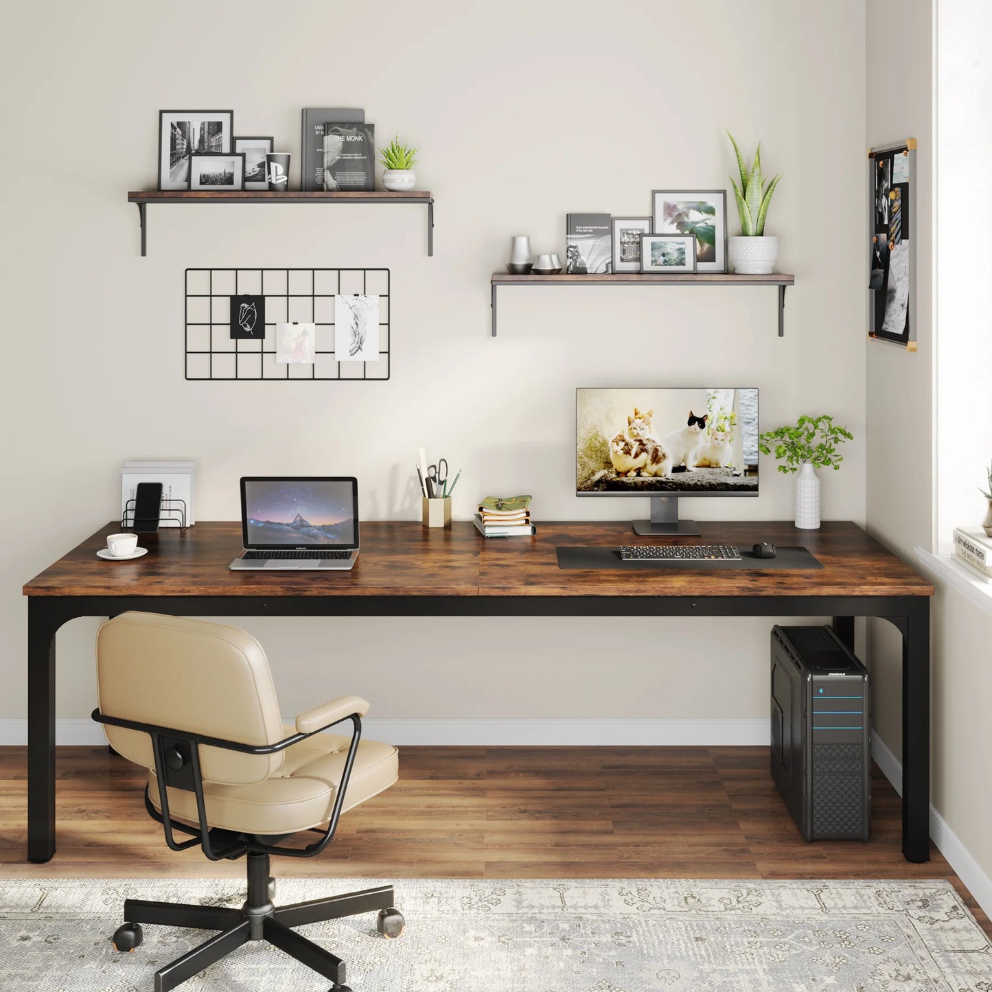 Dual Workspace Desk