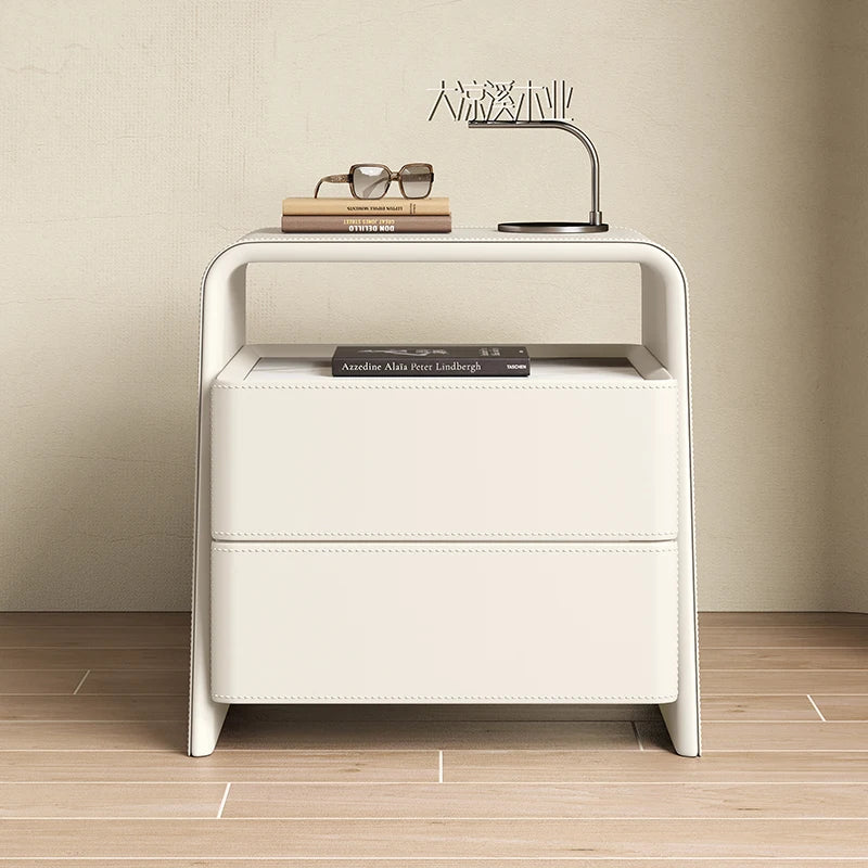 Storage Minimalist Nightstand Nordic Modern Aesthetic Trendy Bedside Table