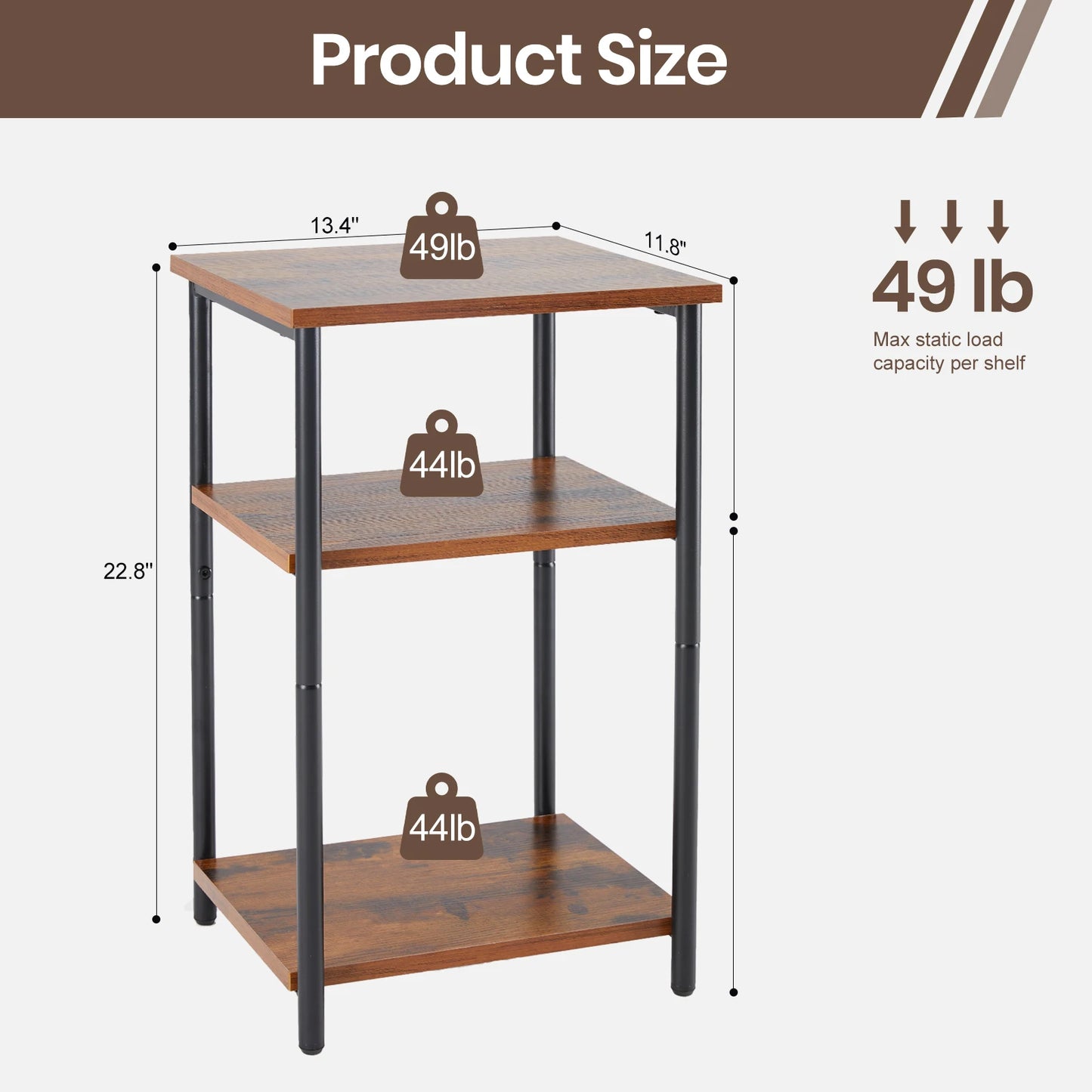 2/3-Tier End Table