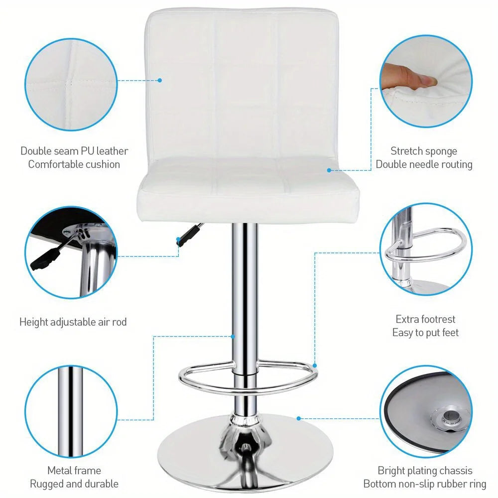 Adjustable PU Bar Stools