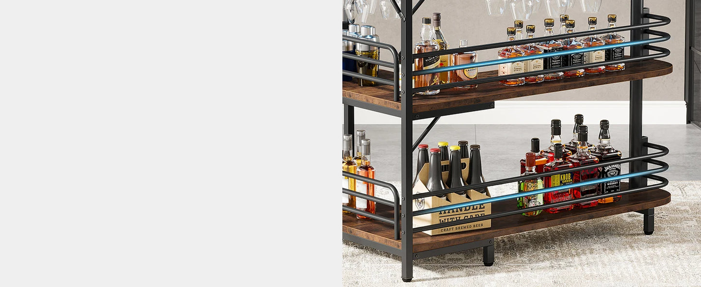 L Shaped Home Bar