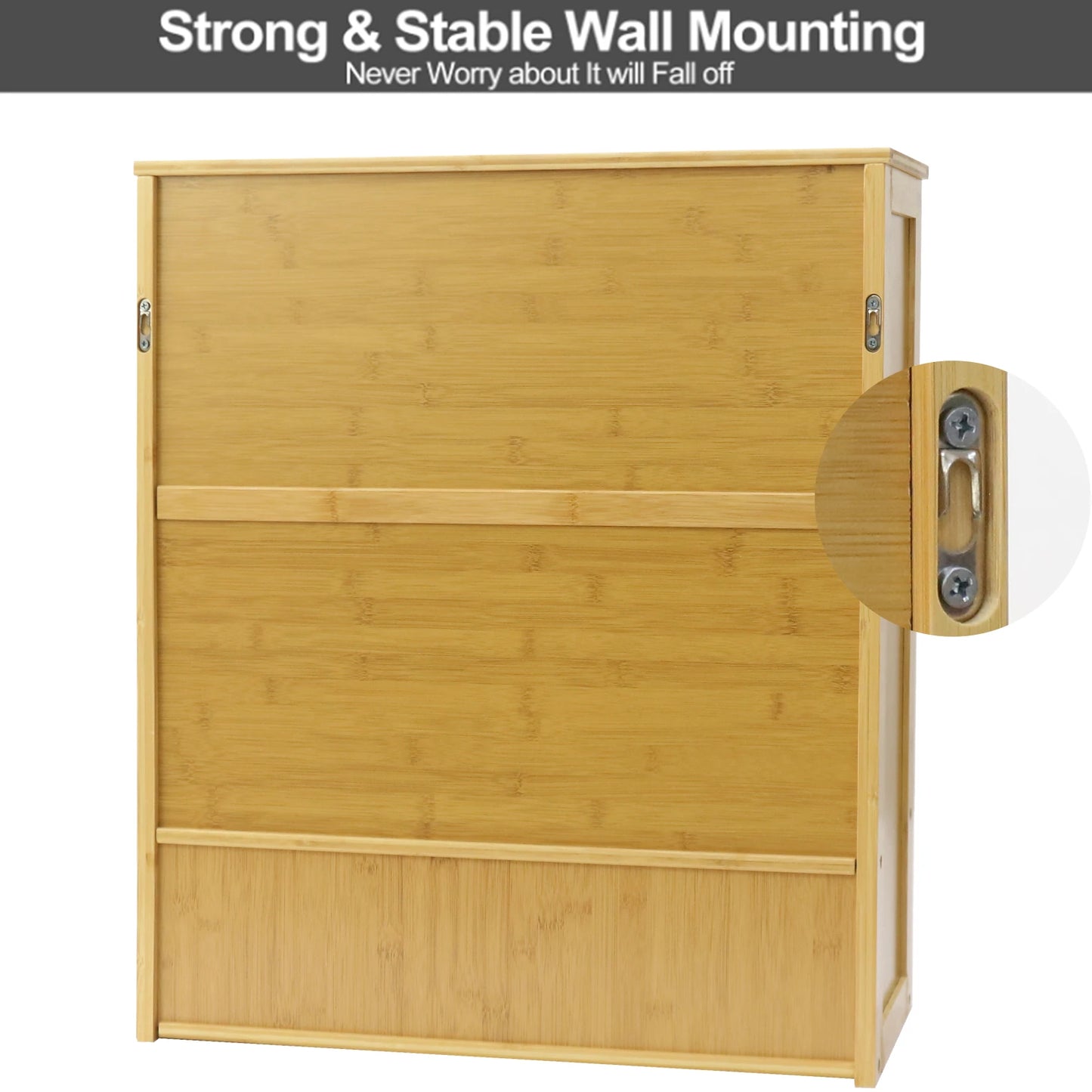 Bamboo Wall Bathroom Cabinet