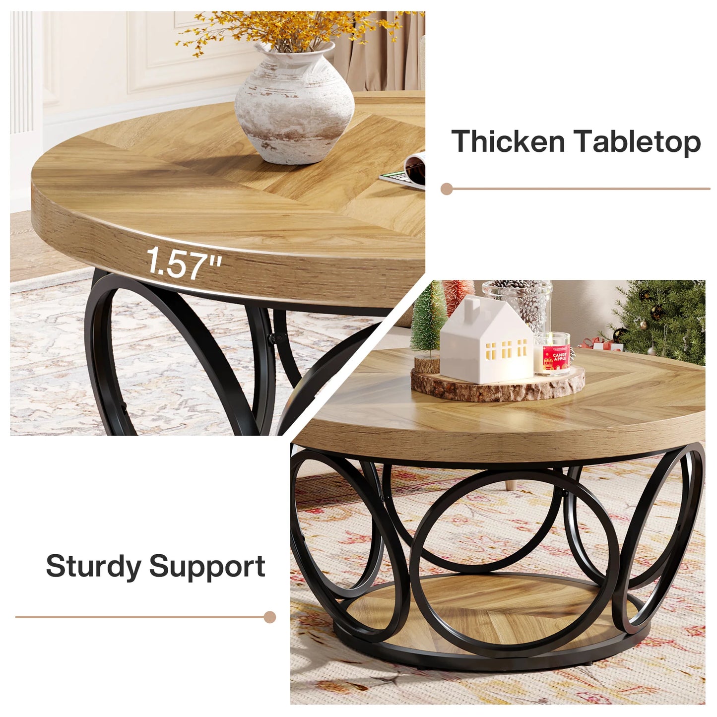 31.7″ Round Coffee Table
