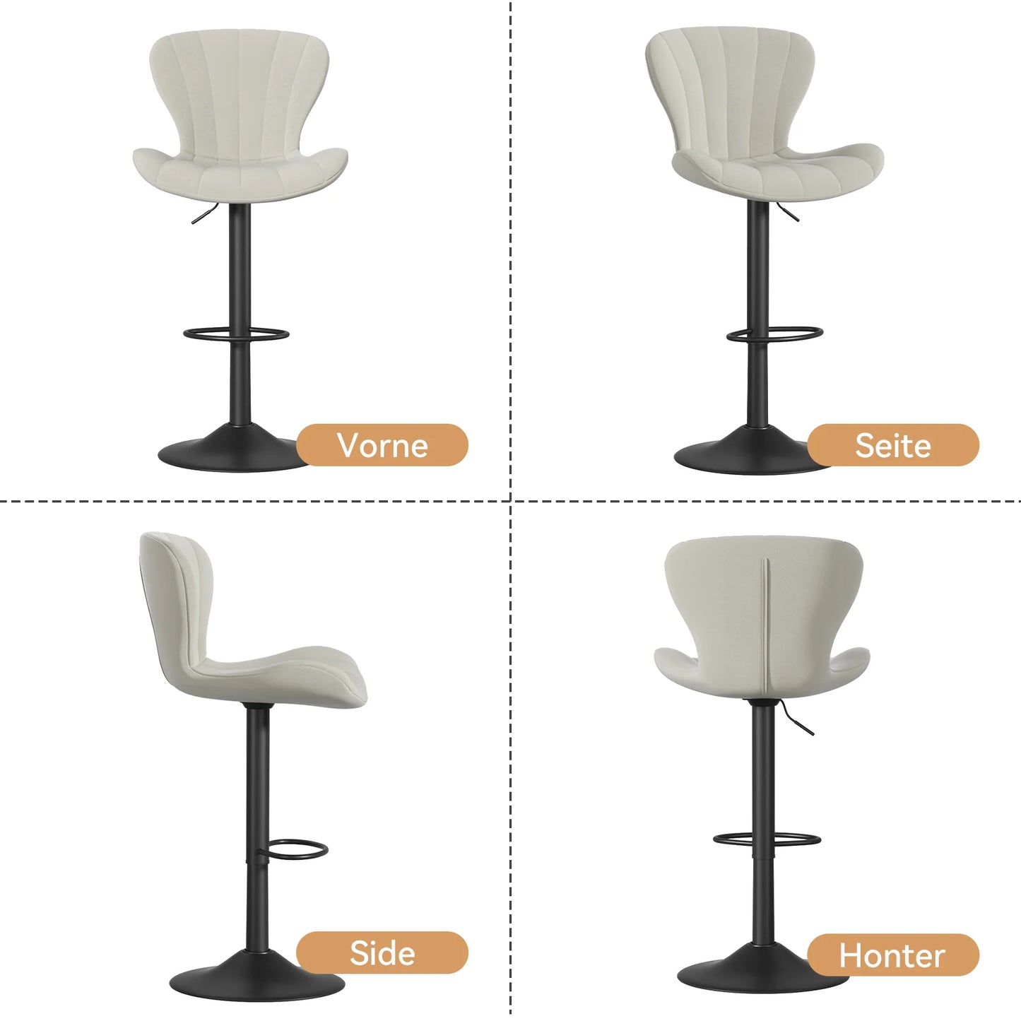 Adjustable Bar Chairs Set