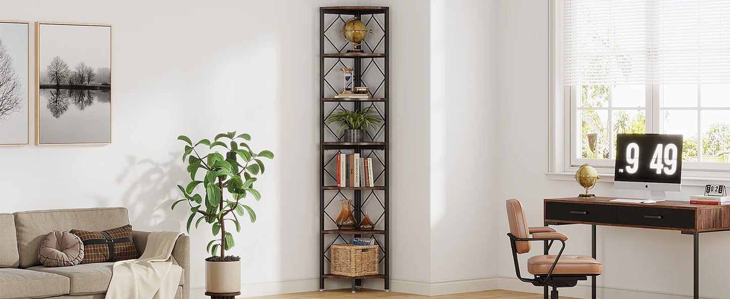Slim Corner Bookcase