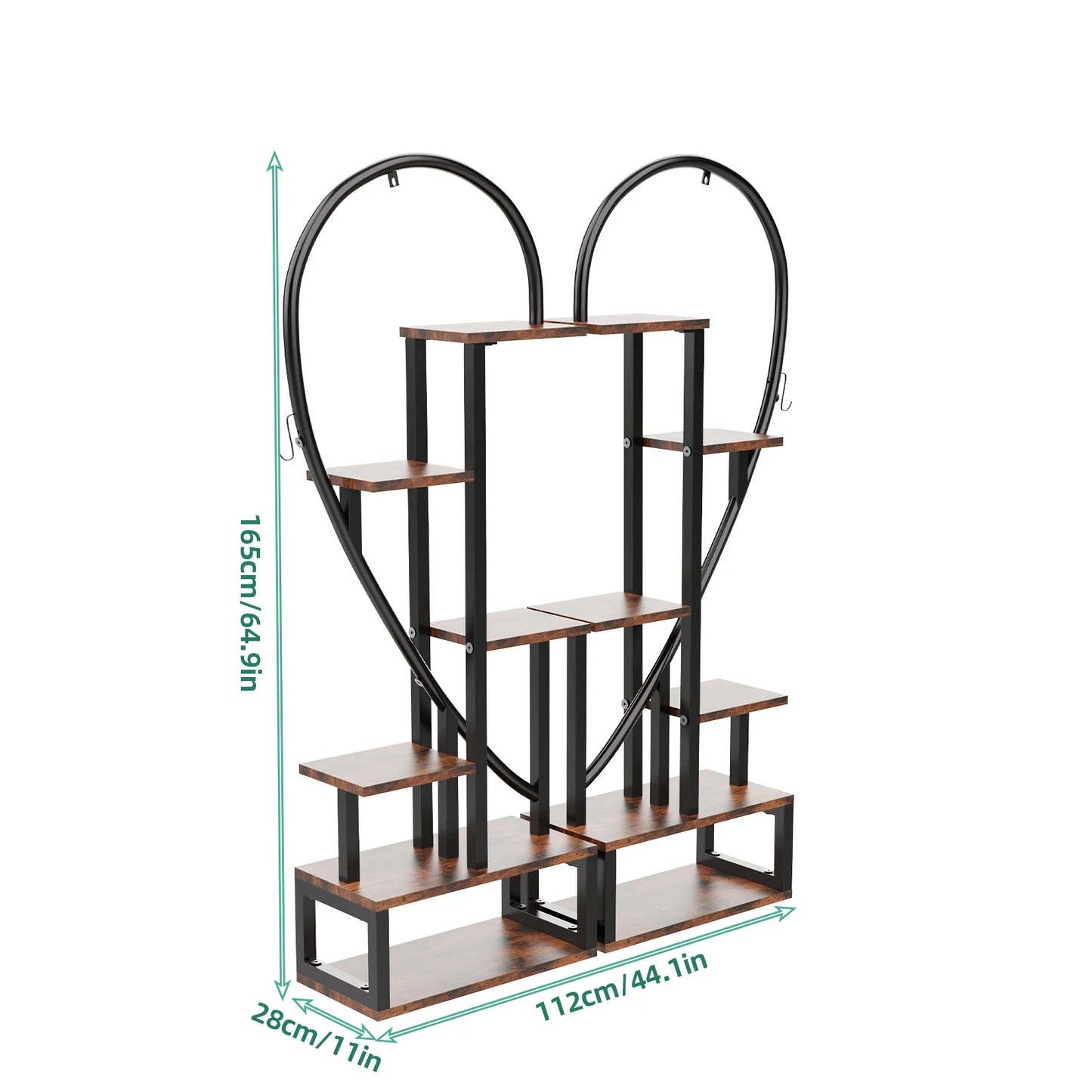 Heart-Shaped Plant Rack