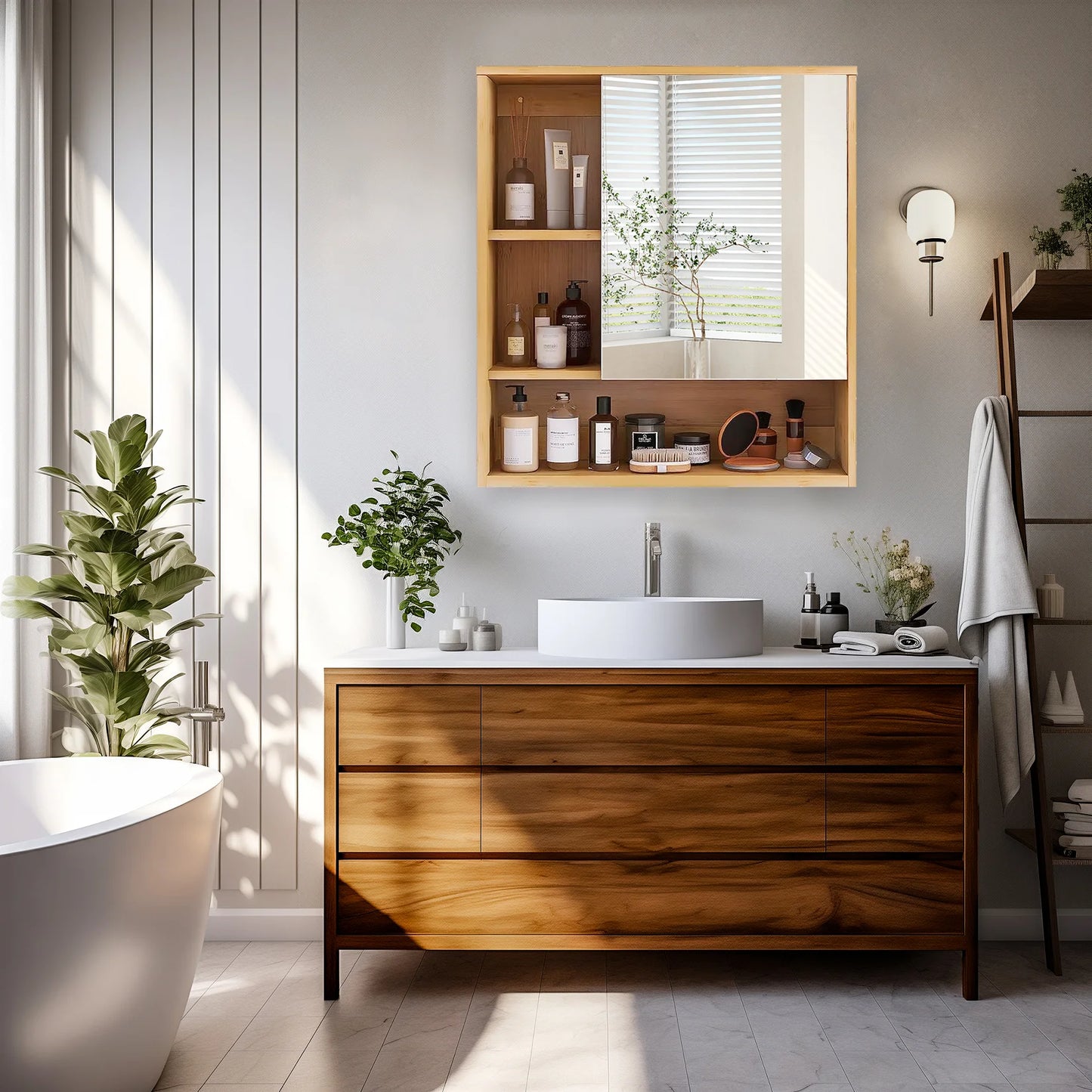 Bamboo Medicine Cabinet