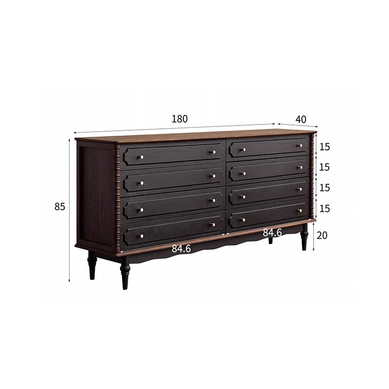 Glam American Living Room Cabinet – Large Minimalist Storage Display Unit