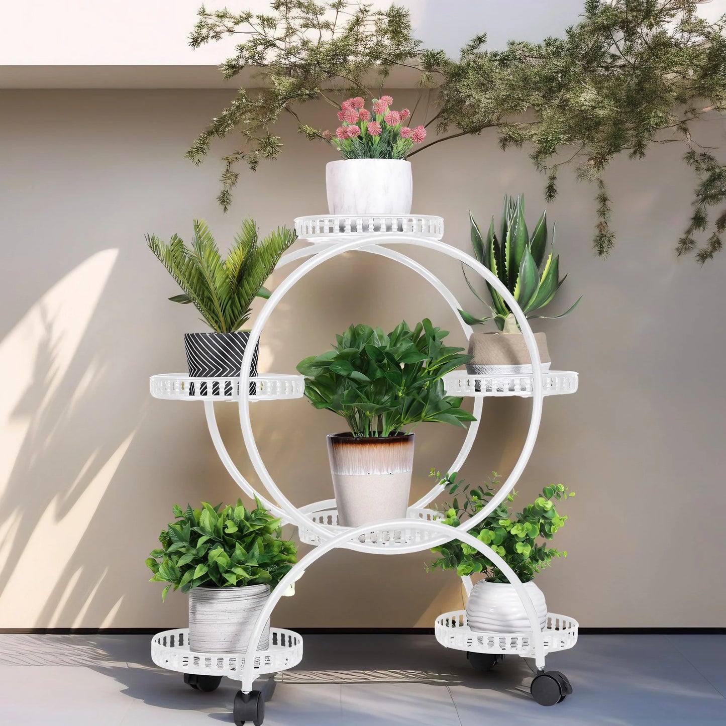 6-Pot Rolling Stand