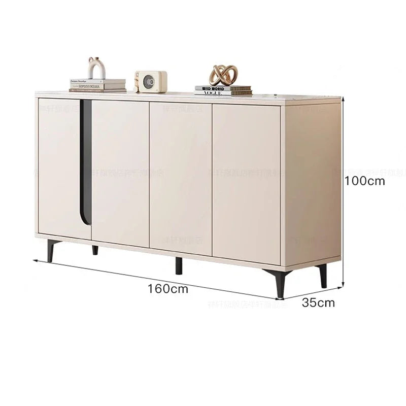 Nordic Dresser Cabinet – Minimalist Aesthetic with Hidden Storage for Living Room and Bedroom