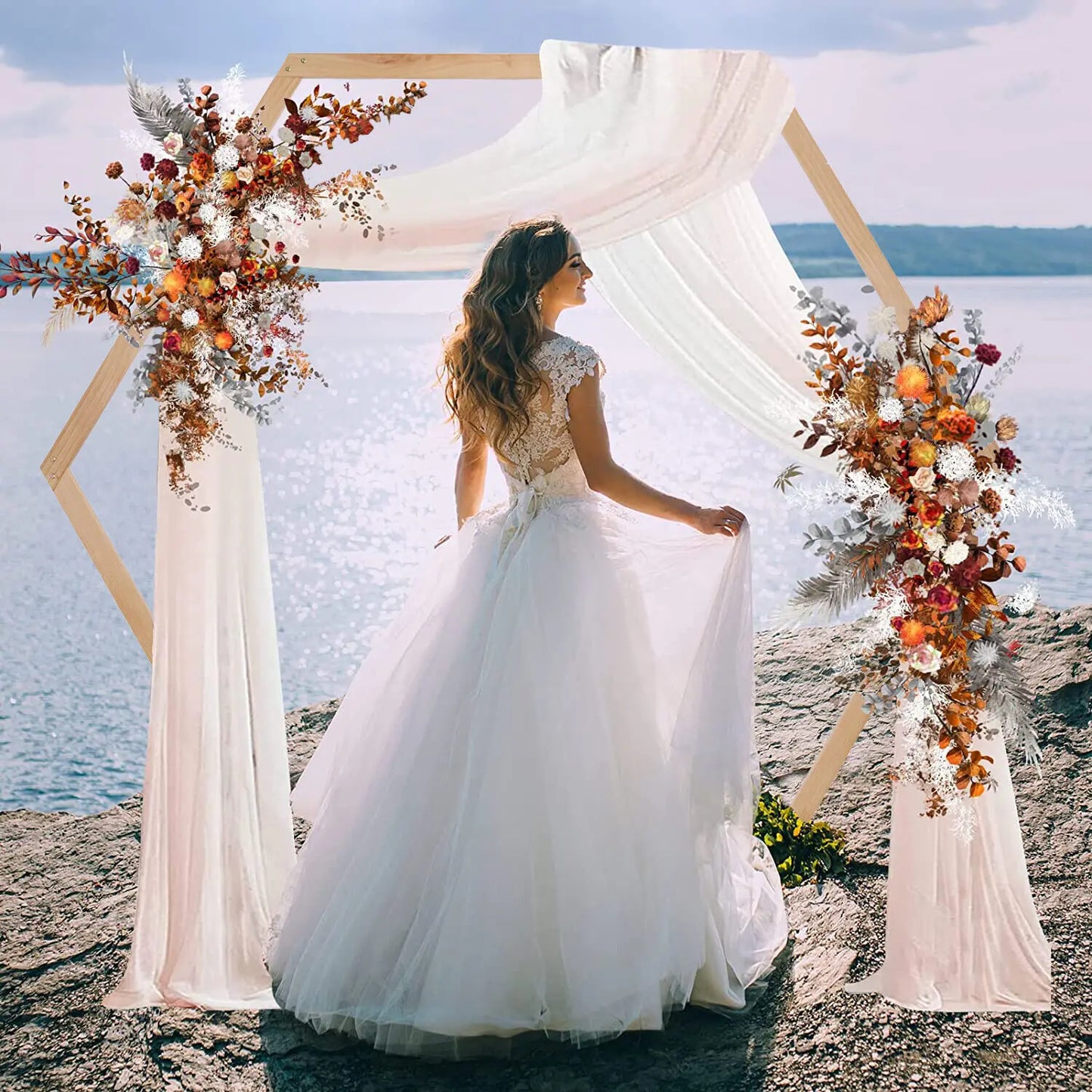 Rustic Wooden Wedding Arch