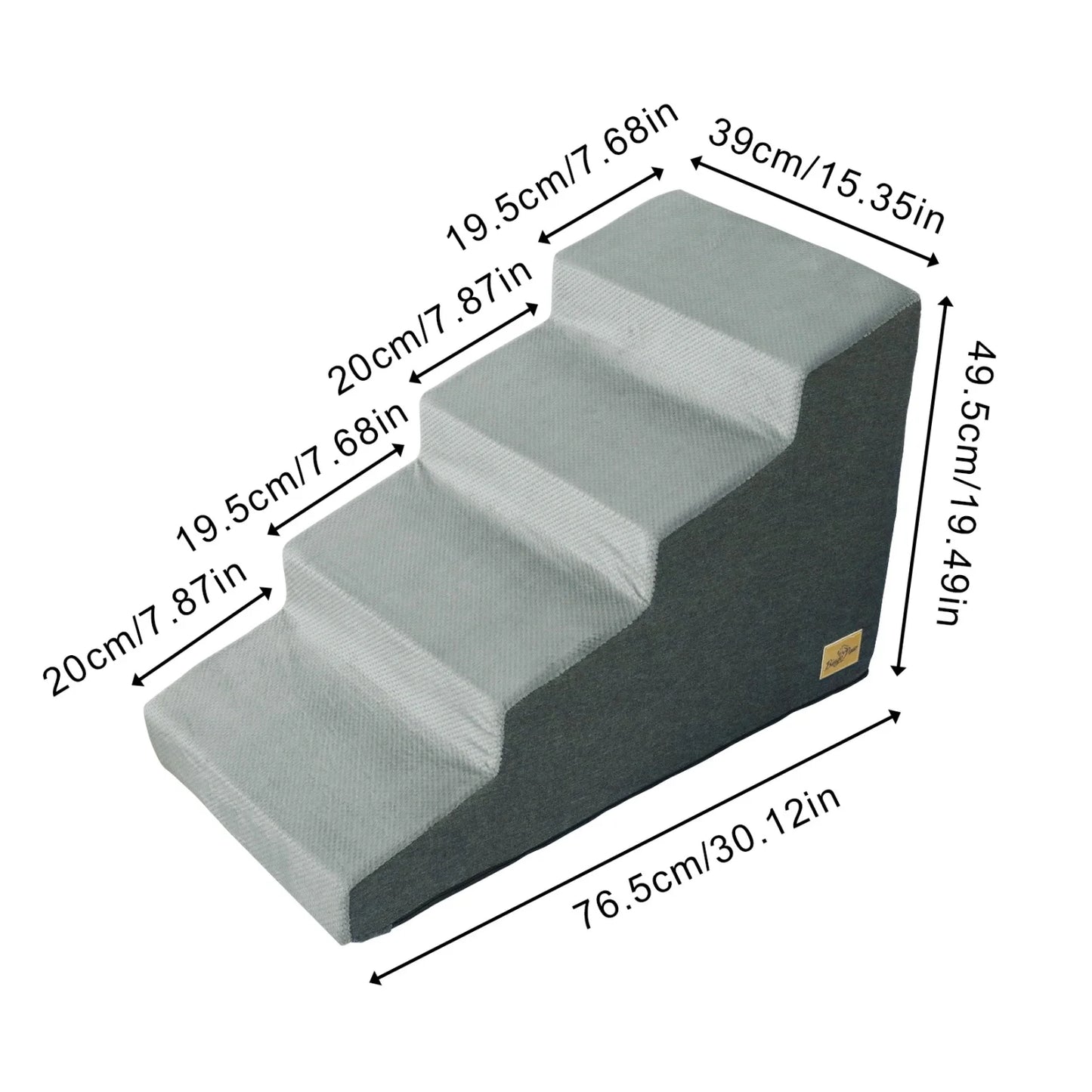 Foam Dog Stairs with Washable Cover