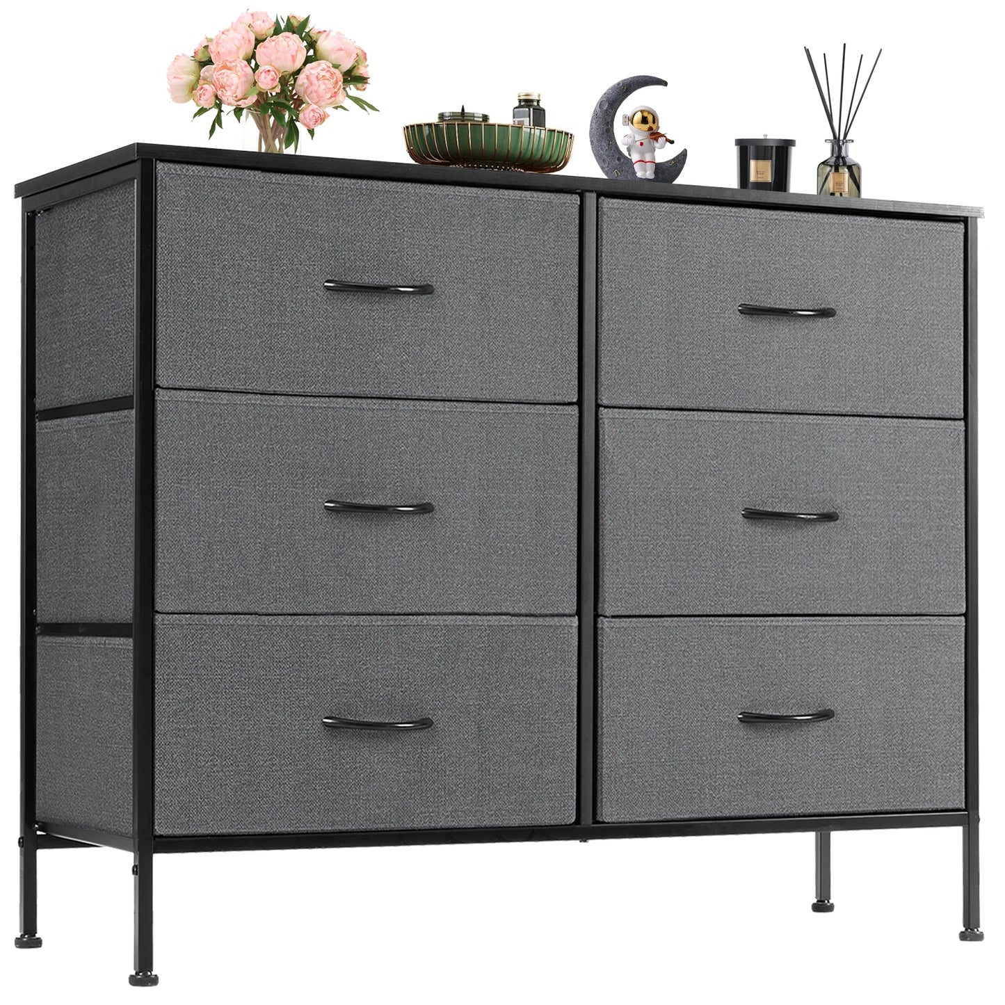 Fabric Drawer Nightstand