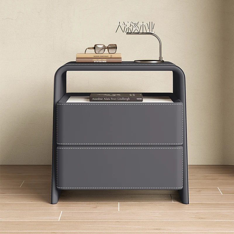 Storage Minimalist Nightstand Nordic Modern Aesthetic Trendy Bedside Table
