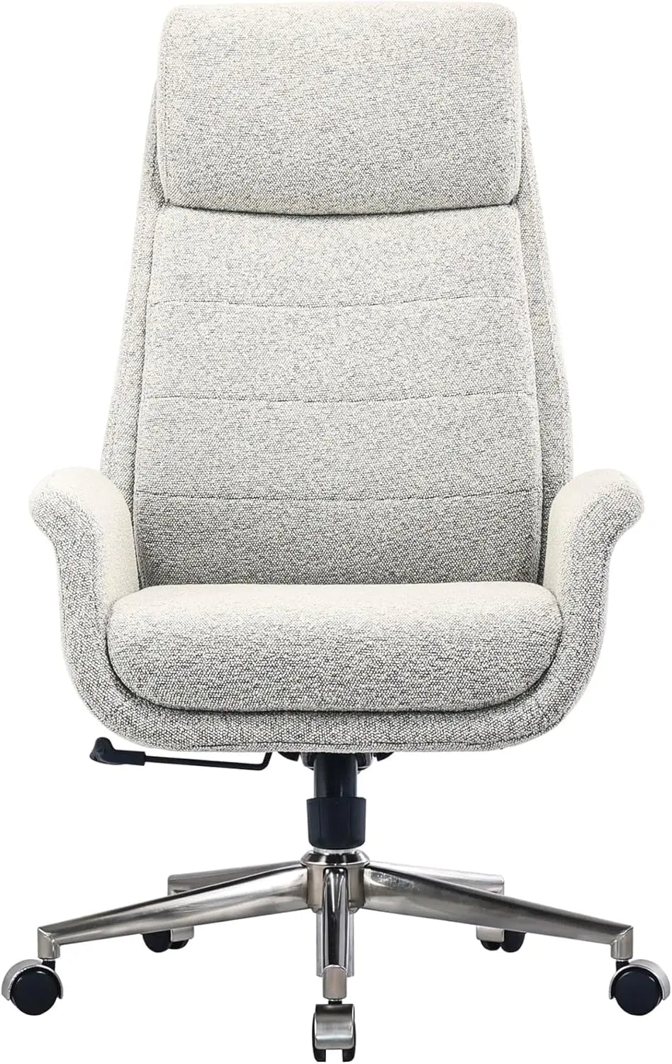 Bouclé High-Back Office Chair