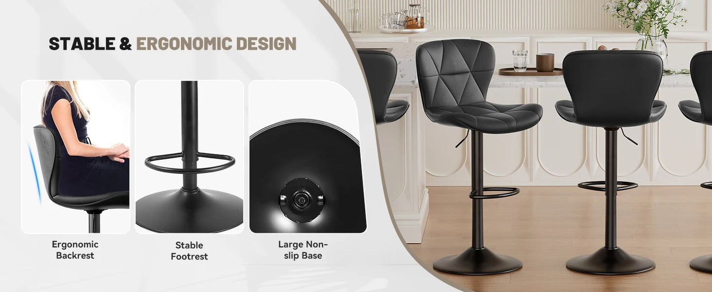 Adjustable Swivel Bar Stools