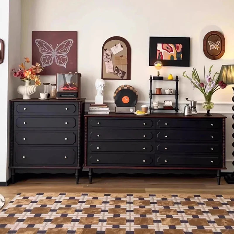 Glam American Living Room Cabinet – Large Minimalist Storage Display Unit