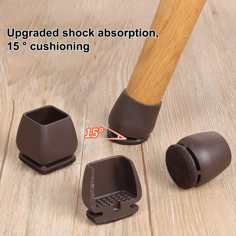 Chair Leg Floor Protectors with Felt Pads