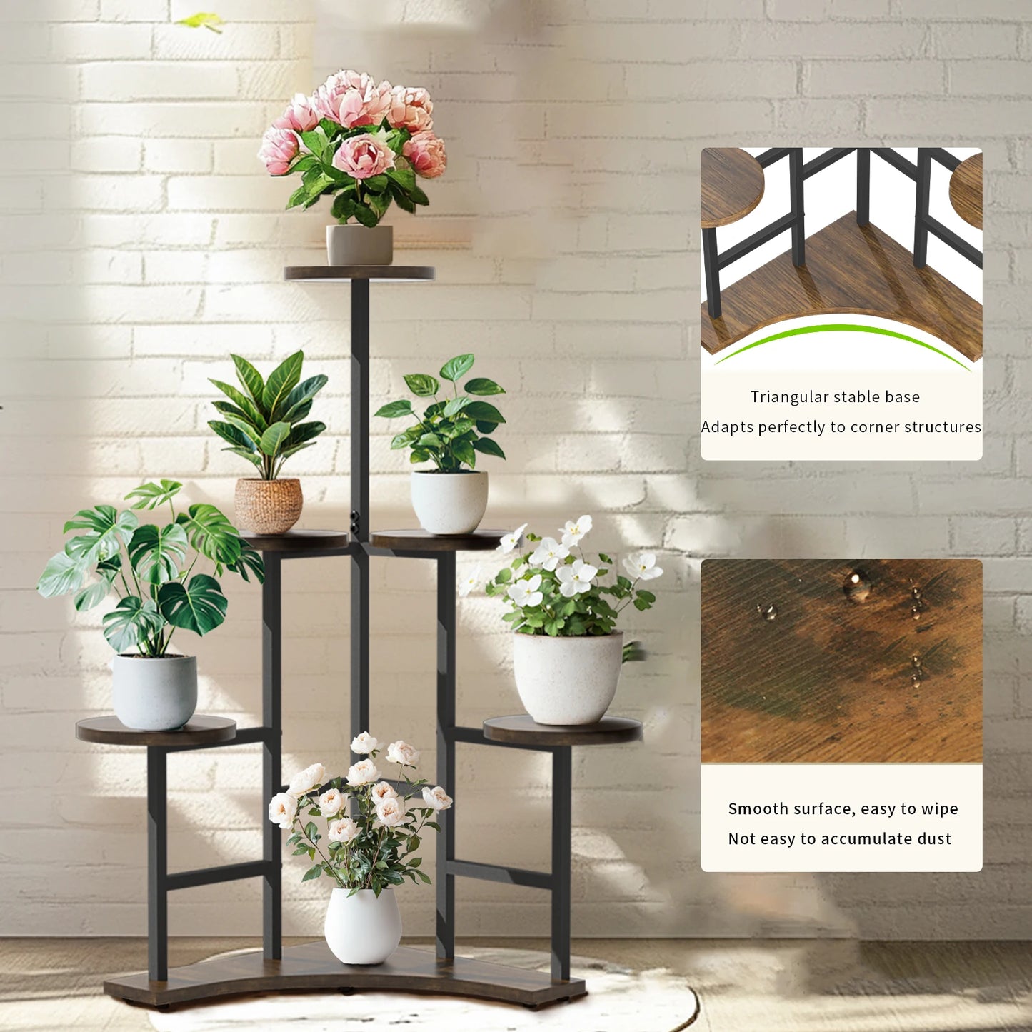 Corner Plant Display Stand
