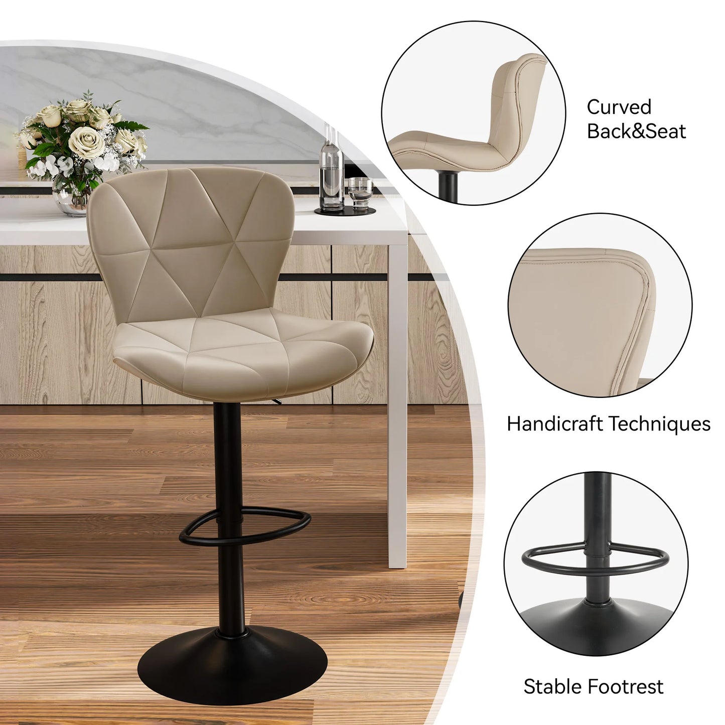 Adjustable Swivel Bar Chairs