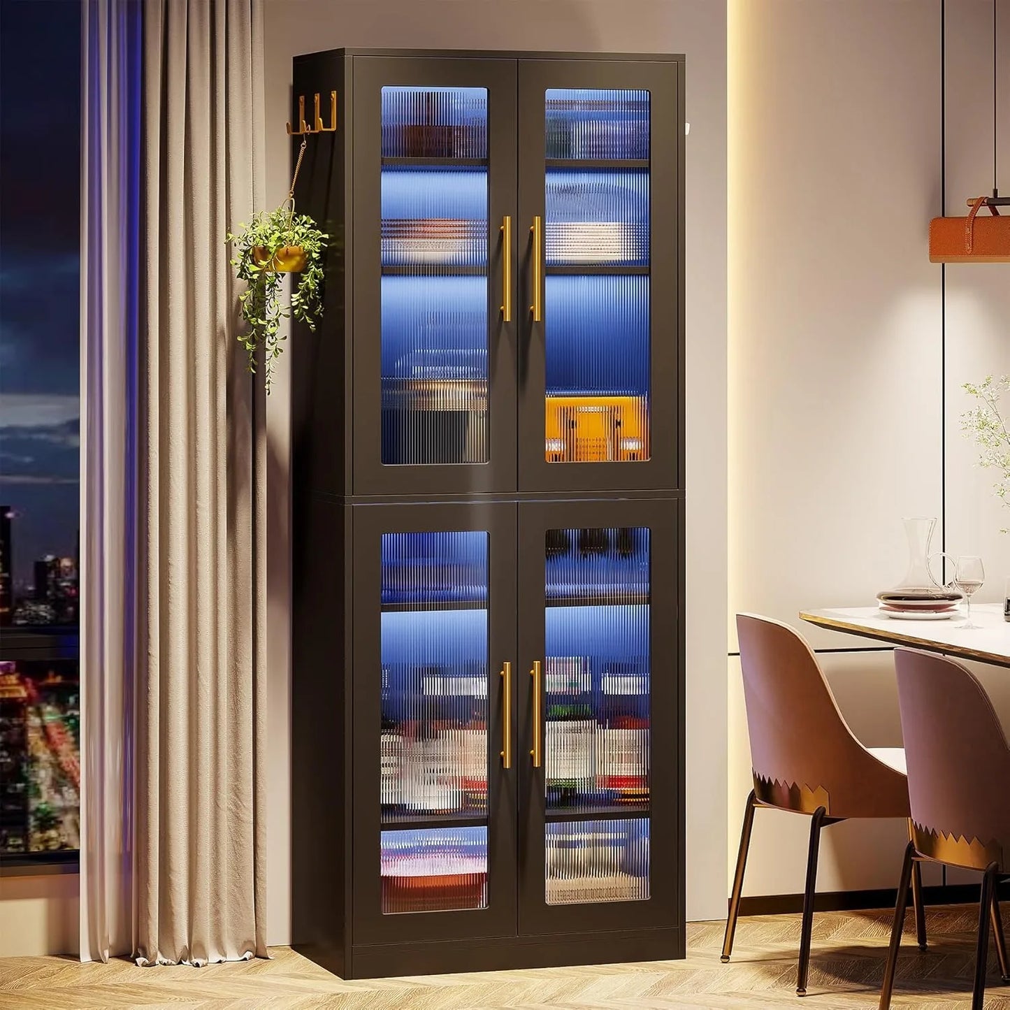 LED Bookcase Cabinet