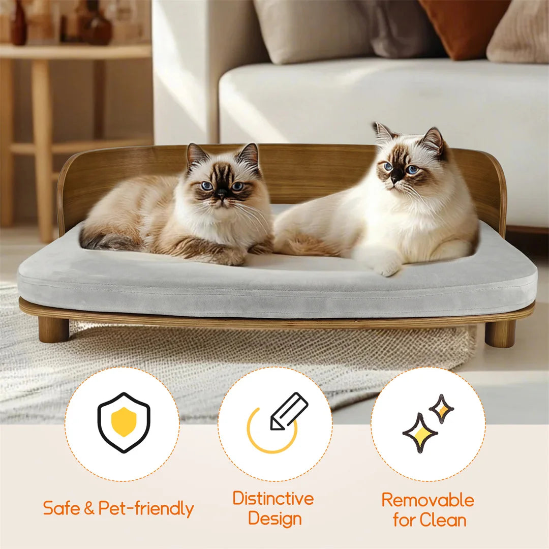 Indoor Wooden Pet Bed