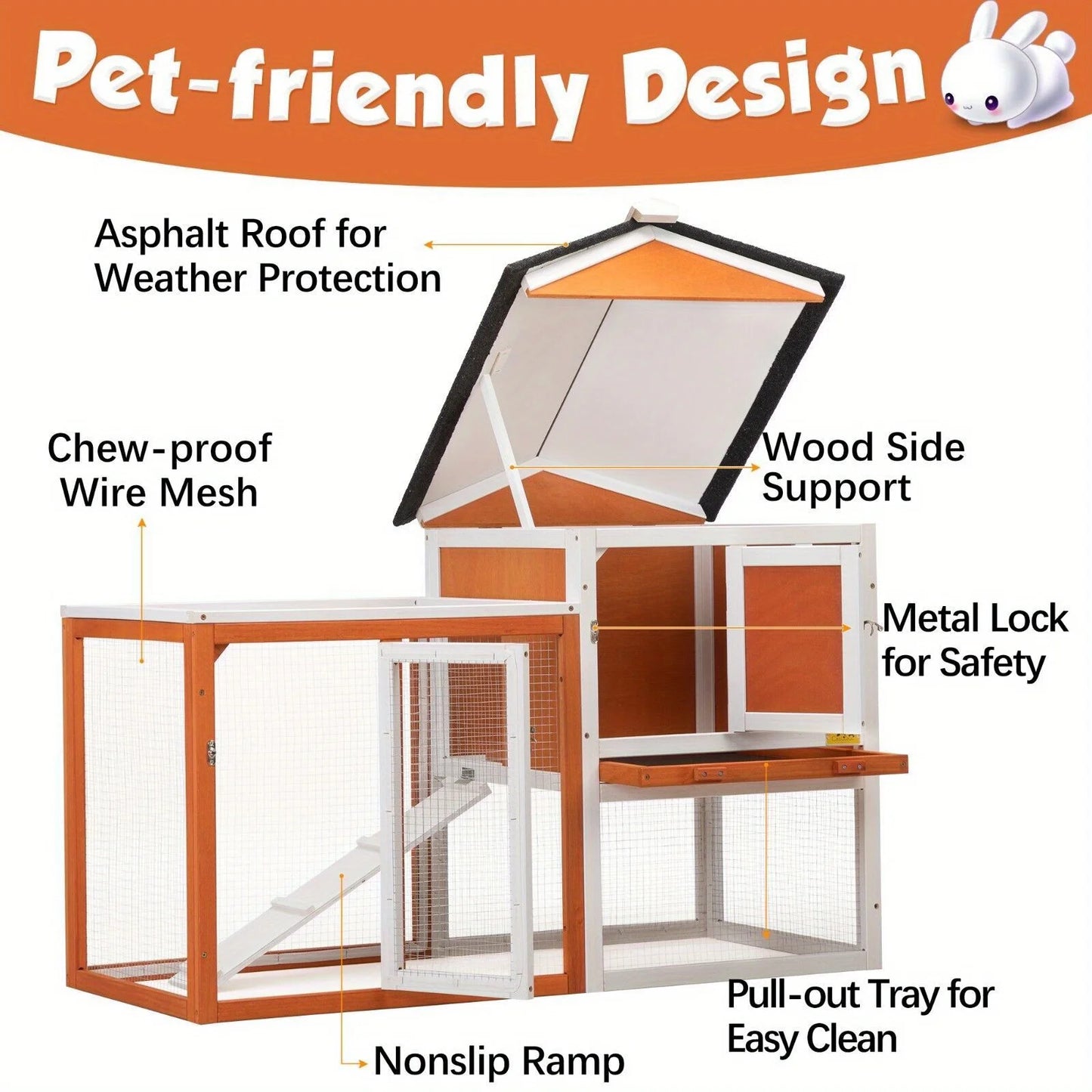 Wooden Rabbit Hutch