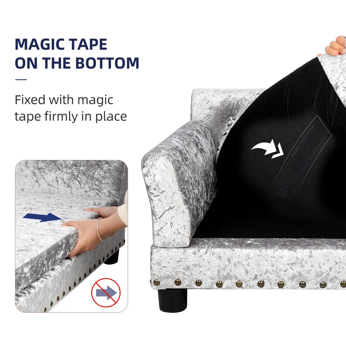Tufted Elevated Dog Sofa