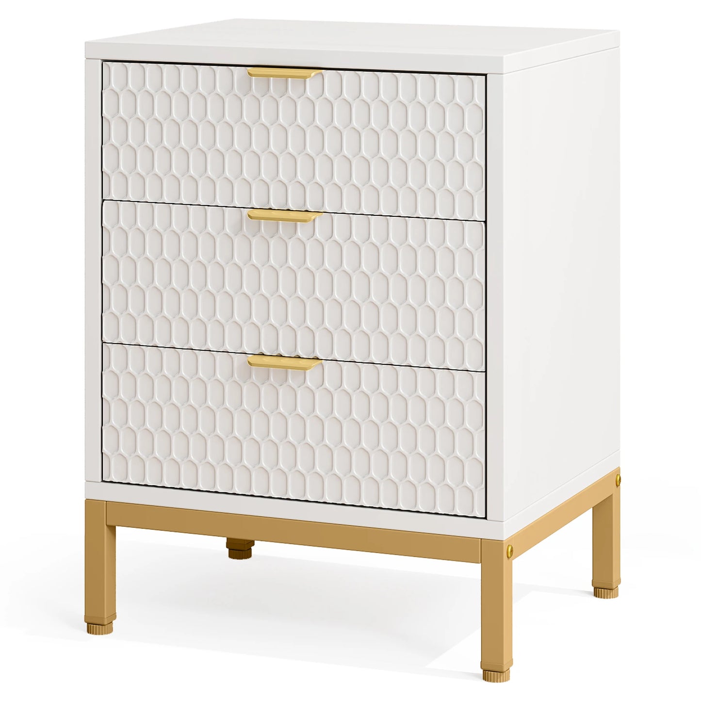 Hexagon 3-Drawer Nightstand