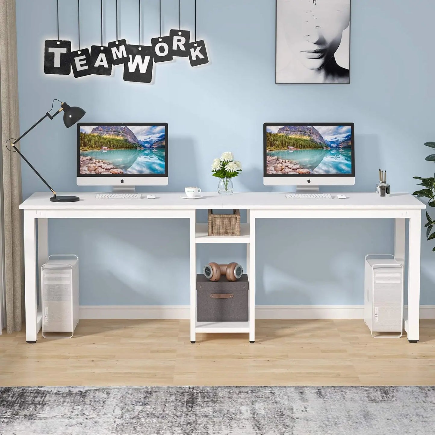 Dual Workstation Desk