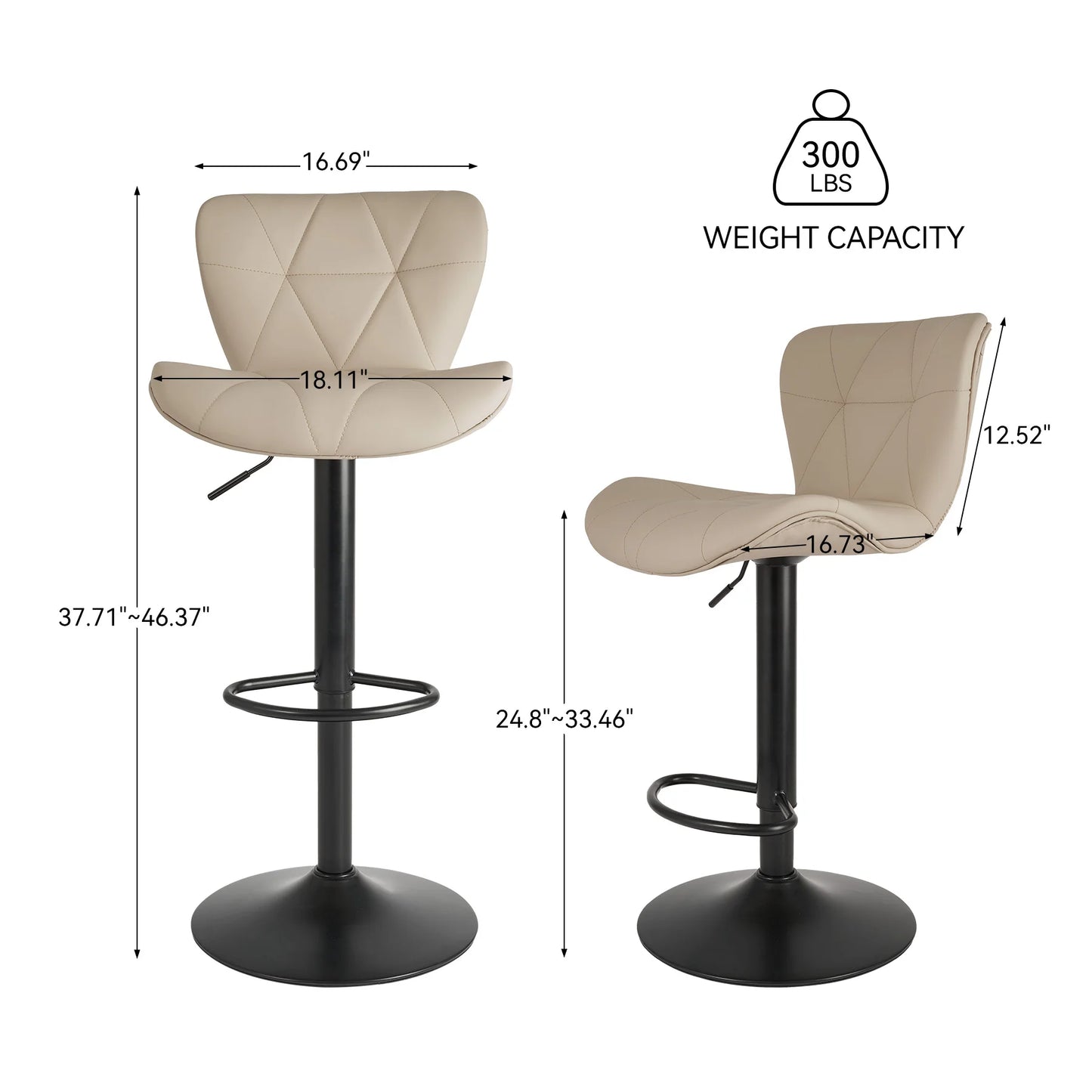 Adjustable Swivel Bar Chairs