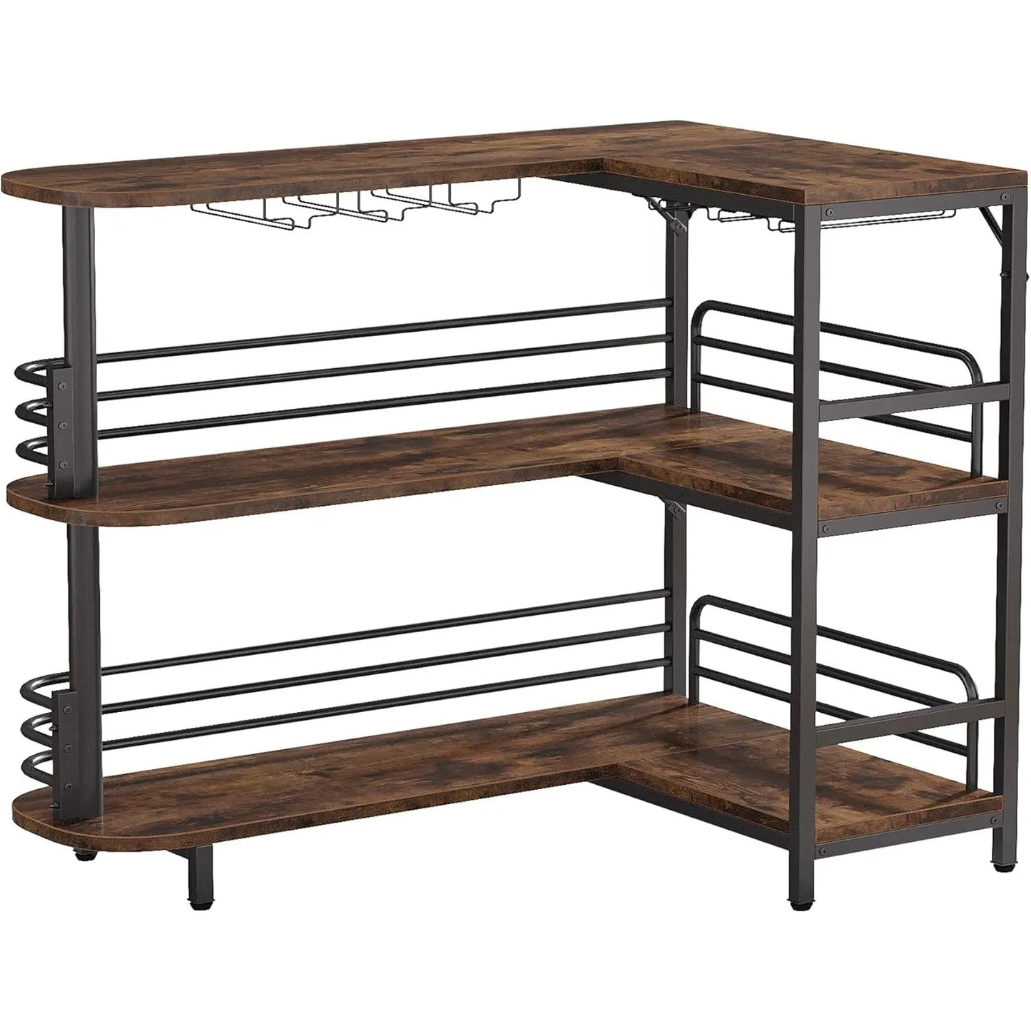 L Shaped Home Bar