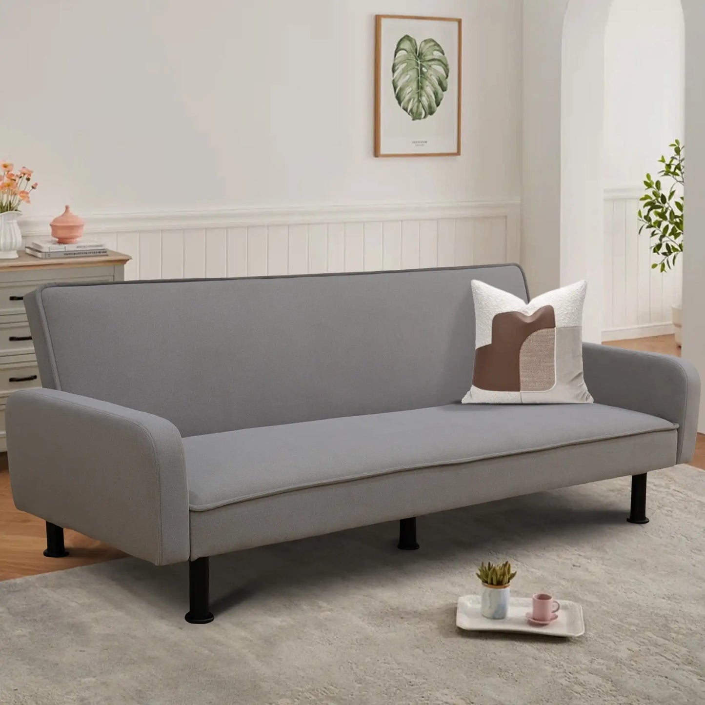 Flannel Futon Sofa Bed