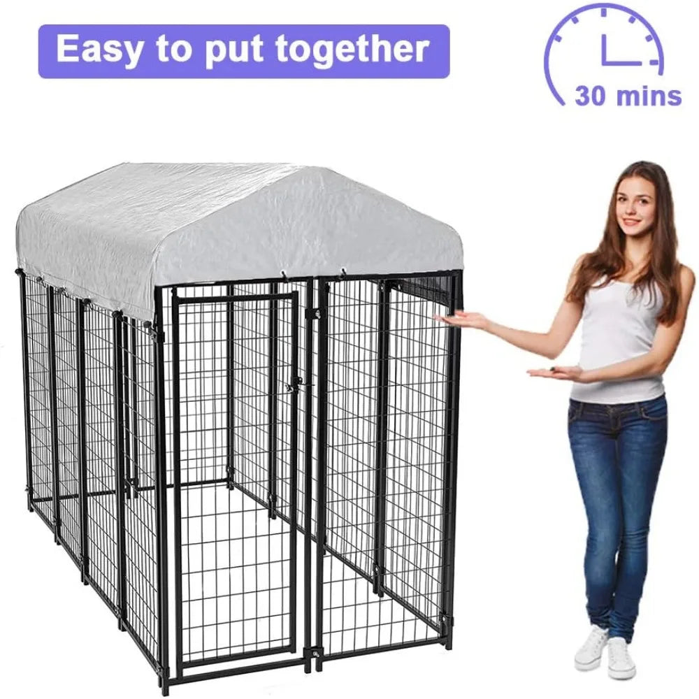 Galvanized Dog Playpen