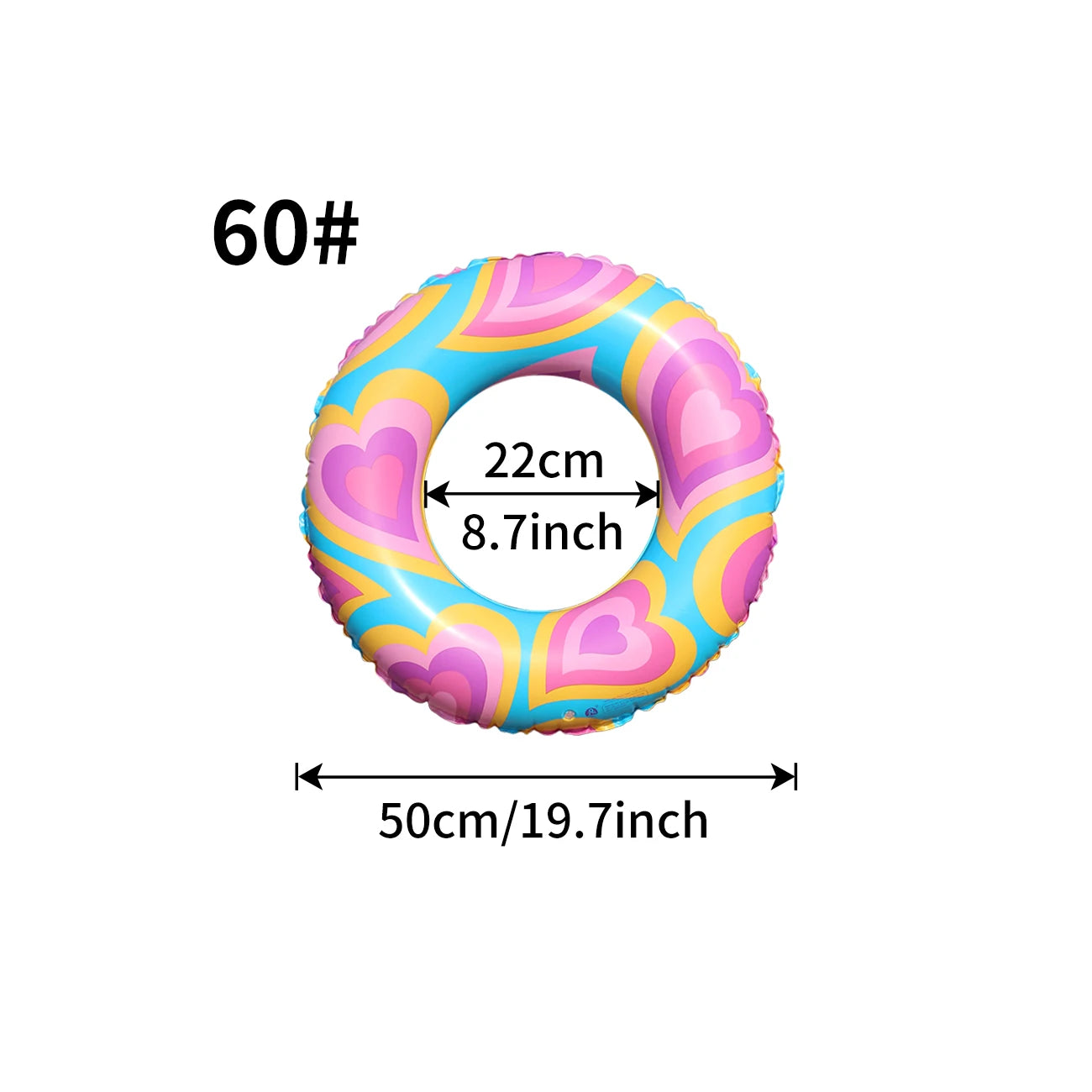 Heart-Shaped Inflatable Pool Float