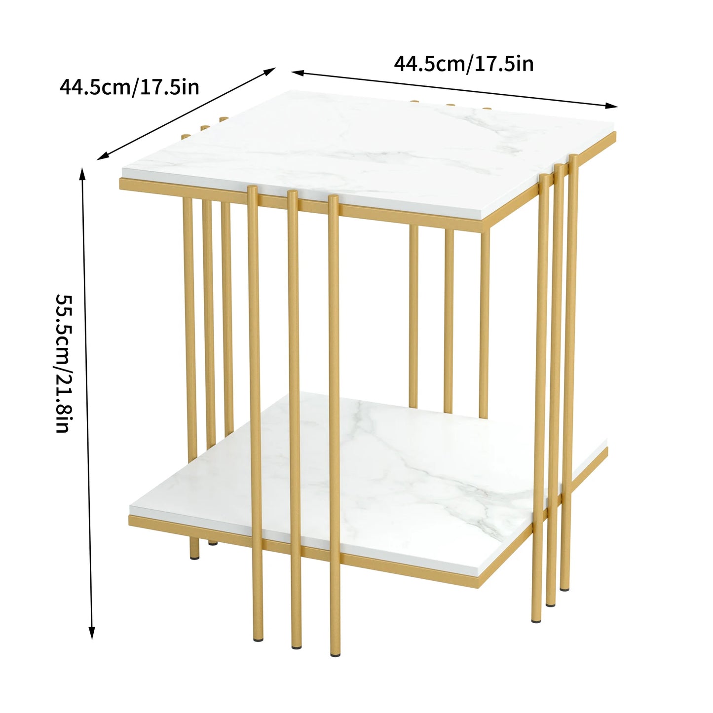 Marble Gold Accent Coffee Table