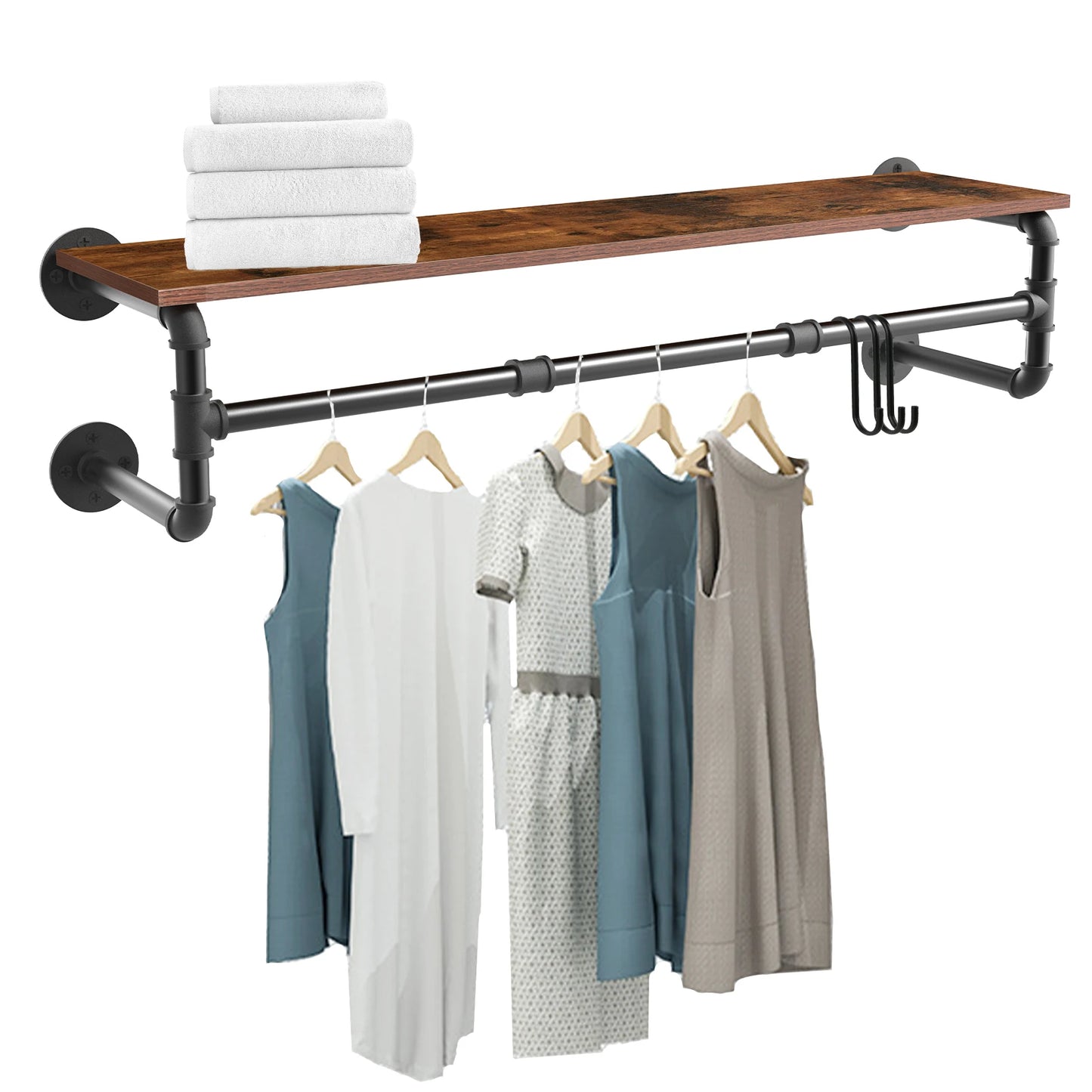 Industrial Pipe Clothes Rack