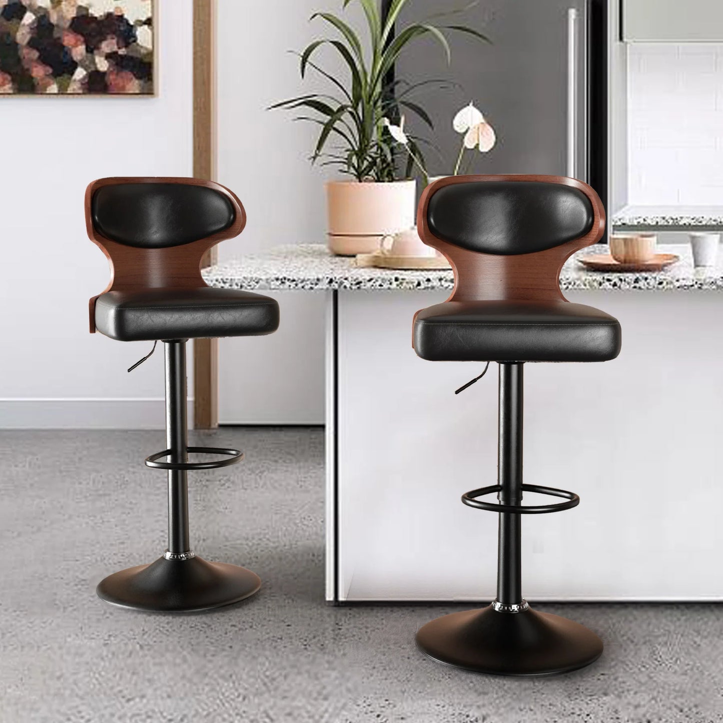 Rotating PU Bar Stools