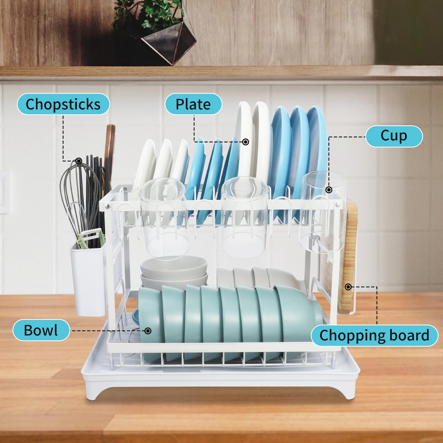 Dish drying organizer