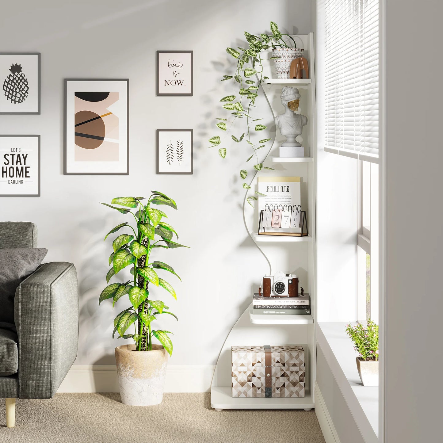Corner 5‑Tier Shelf