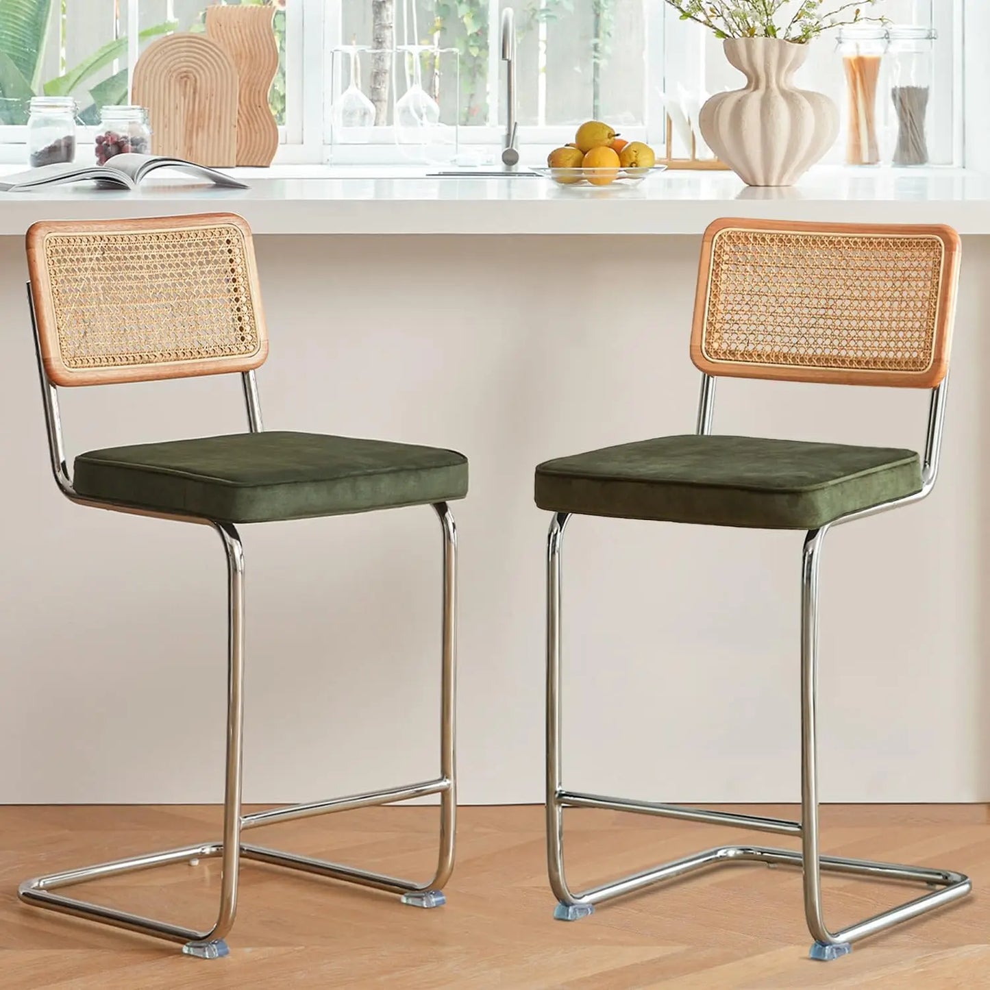 Rattan Counter Bar Stools