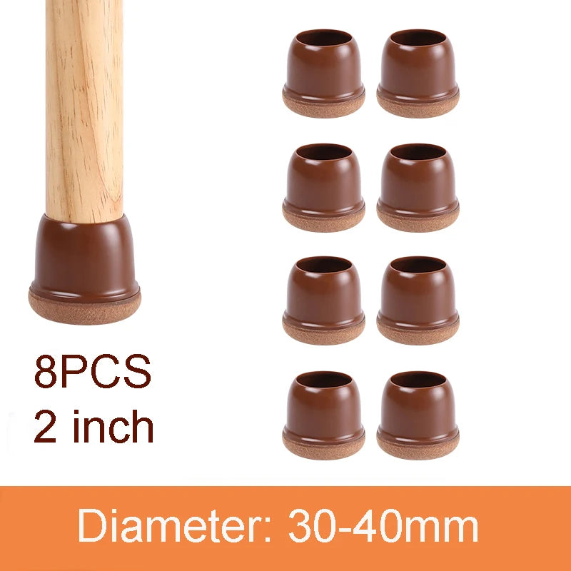 Table Chair Leg Protector Covers with Felt Pads