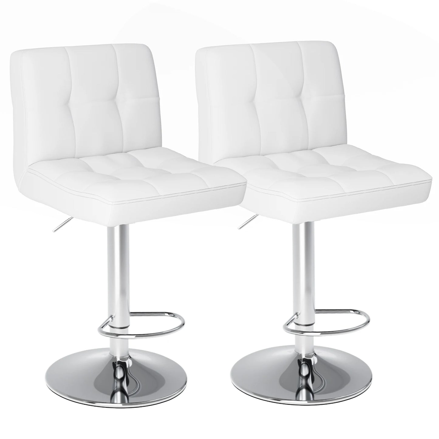 Leather Bar Stools Set of 2