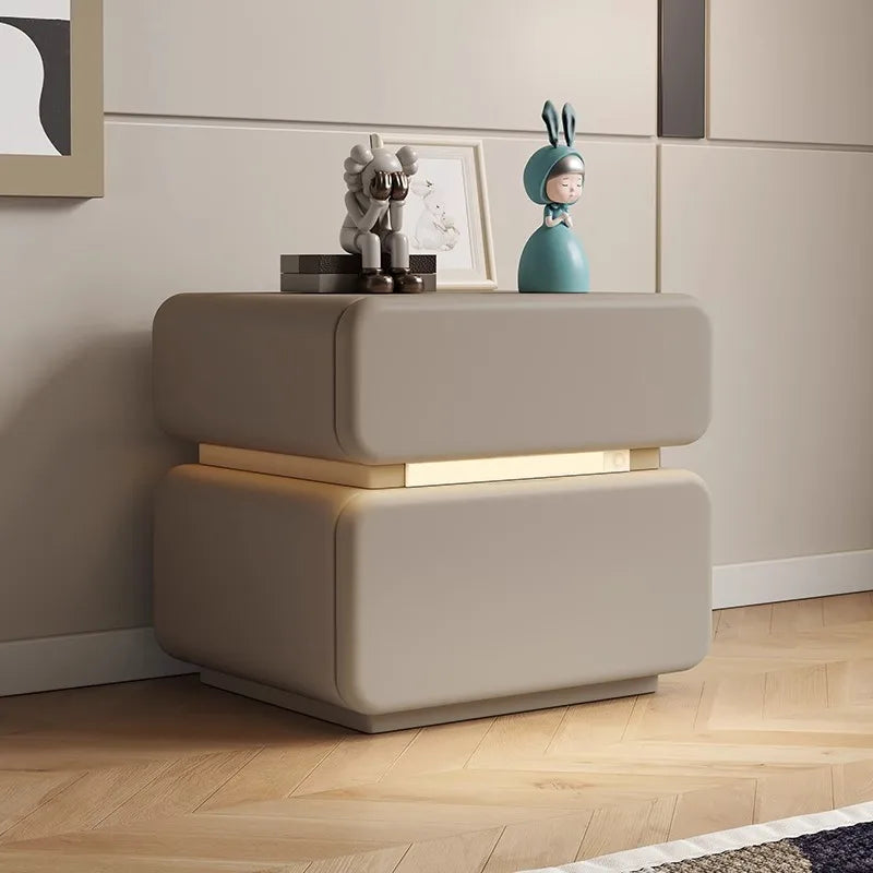 Luxury Italian Nightstand with Drawer