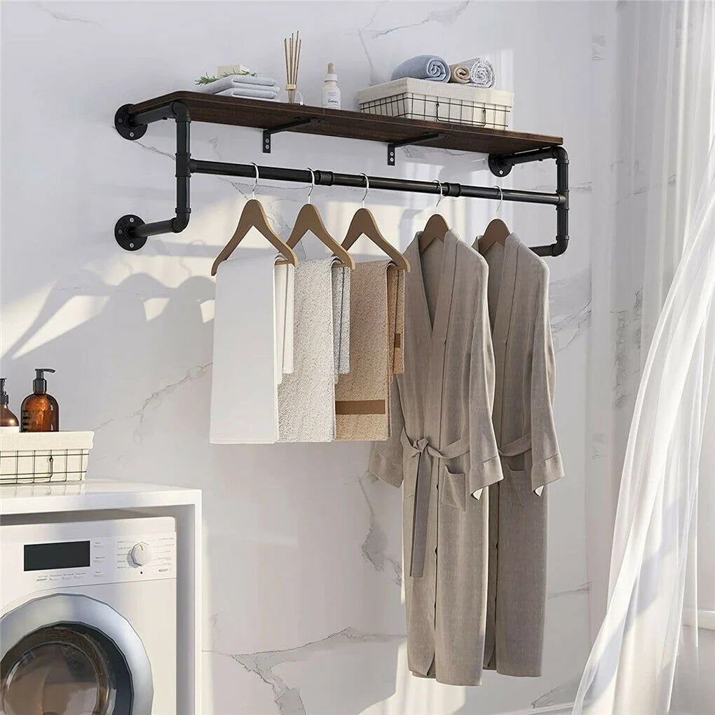 Industrial Pipe Clothes Rack