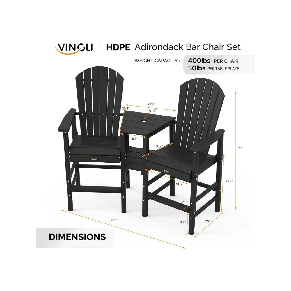 Tall Adirondack Balcony Chairs