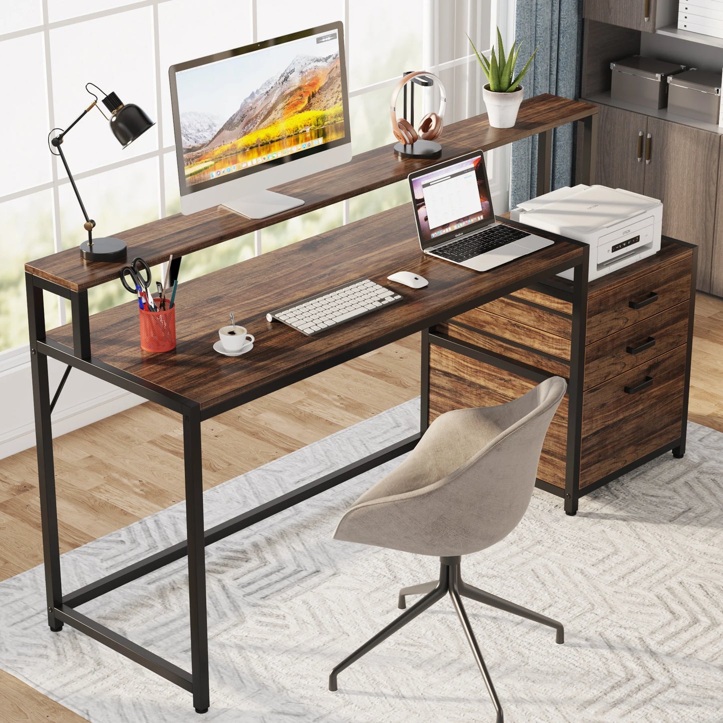 Reversible Drawer Desk