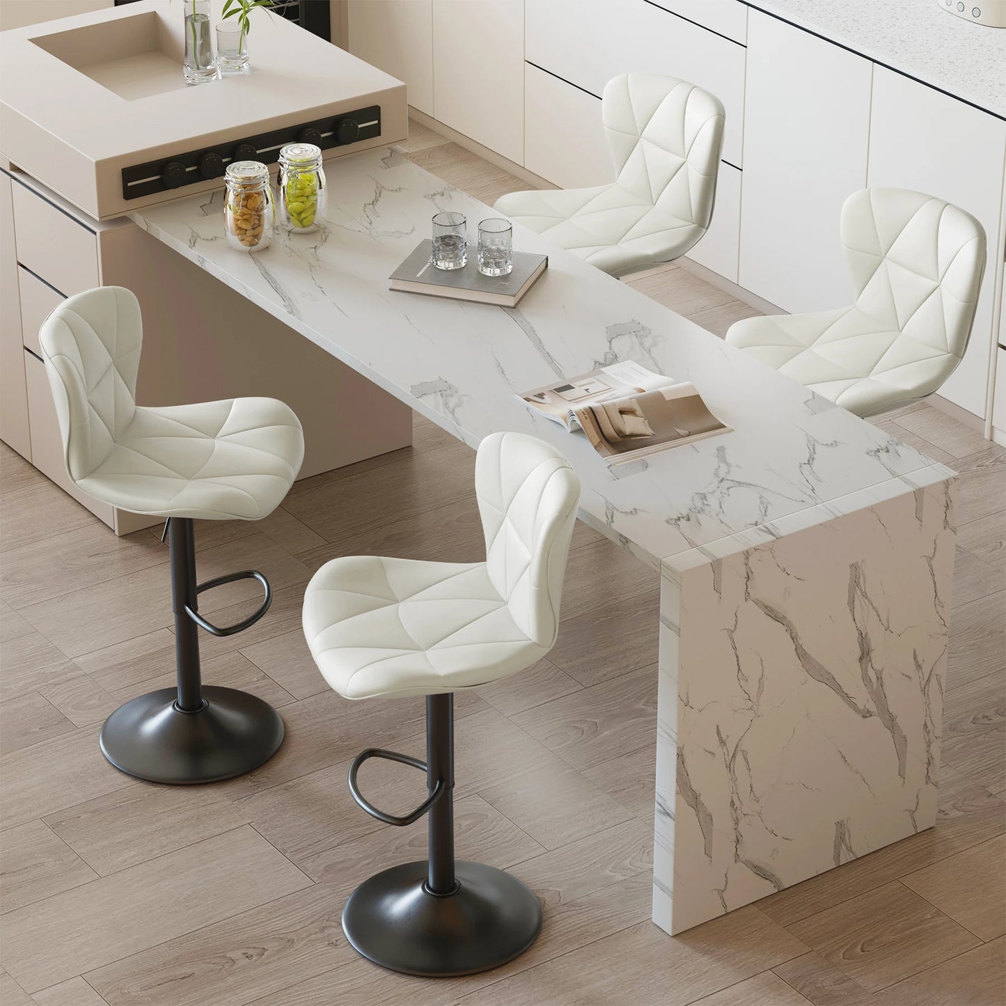 Adjustable Swivel Bar Stools