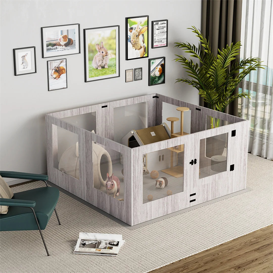 Glass Whelping Box Playpen