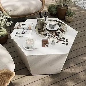 Hexagon Concrete Coffee Table